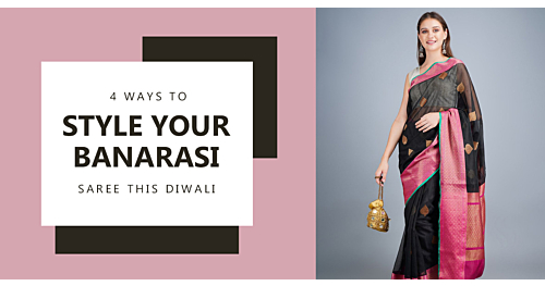 4 ways to style your banarasi saree this Diwali