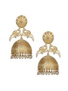 Matte Gold Stud Jhumka