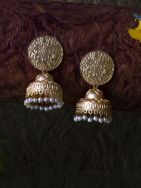 Matte Gold Stud Jhumka