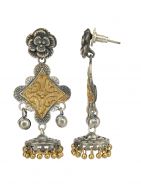 Handcrafted Dual Tone Brass Jhumka