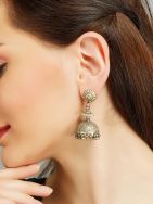 Handcrafted Silver Jhumka