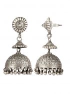 Handcrafted Silver Jhumka