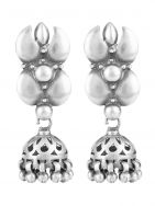 Handcrafted  Silver  Mini Jhumka