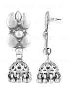 Handcrafted  Silver  Mini Jhumka