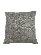 Black And White Hand Block Printed Cotton Dari Cushion Cover