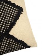 Black and White  Handloom cushion cover