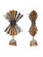 Dual Tone Brass butterfly  Earrings