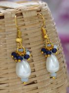 Handcrafted Gold tone Beaded Earrings