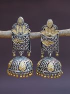 Handcrafted Dual Tone Brass Jhumka