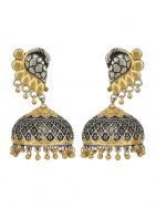 Handcrafted Dual Tone Brass Jhumka