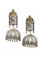 Handcrafted Dual Tone Brass Jhumka