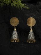 Handcrafted Dual Tone Brass Jhumka