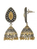 Handcrafted  Gold Tone Brass Jhumka