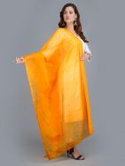 Yellow Handwoven Chanderi Slik Zari Dupatta