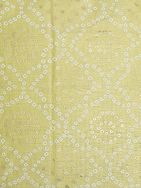 Lime Green Bandhni Printed  Chanderi Cushion Cover-size 16 x 16 inch