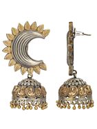 Dual Tone Brass Stud Jhumka