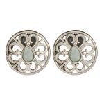 Dual Tone Handcrafted Brass Necklace With Earrings Set Of 2