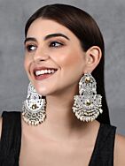 Ghungroo Style Silver Tone Earrings