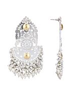 Ghungroo Style Silver Tone Earrings