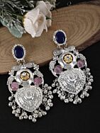 Ghungroo Style Silver Tone Earrings