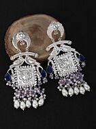 Handcrafted Silver Tone Earrings