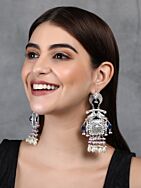 Handcrafted Silver Tone Earrings