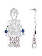 Handcrafted Silver Tone Earrings