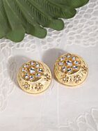 Handcrafted Matte Gold Earrings