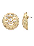 Handcrafted Matte Gold Earrings