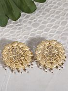 Handcrafted Matte Gold Earrings