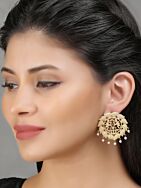 Handcrafted Matte Gold Earrings