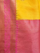 Yellow Handwoven Banarasi Silk Saree