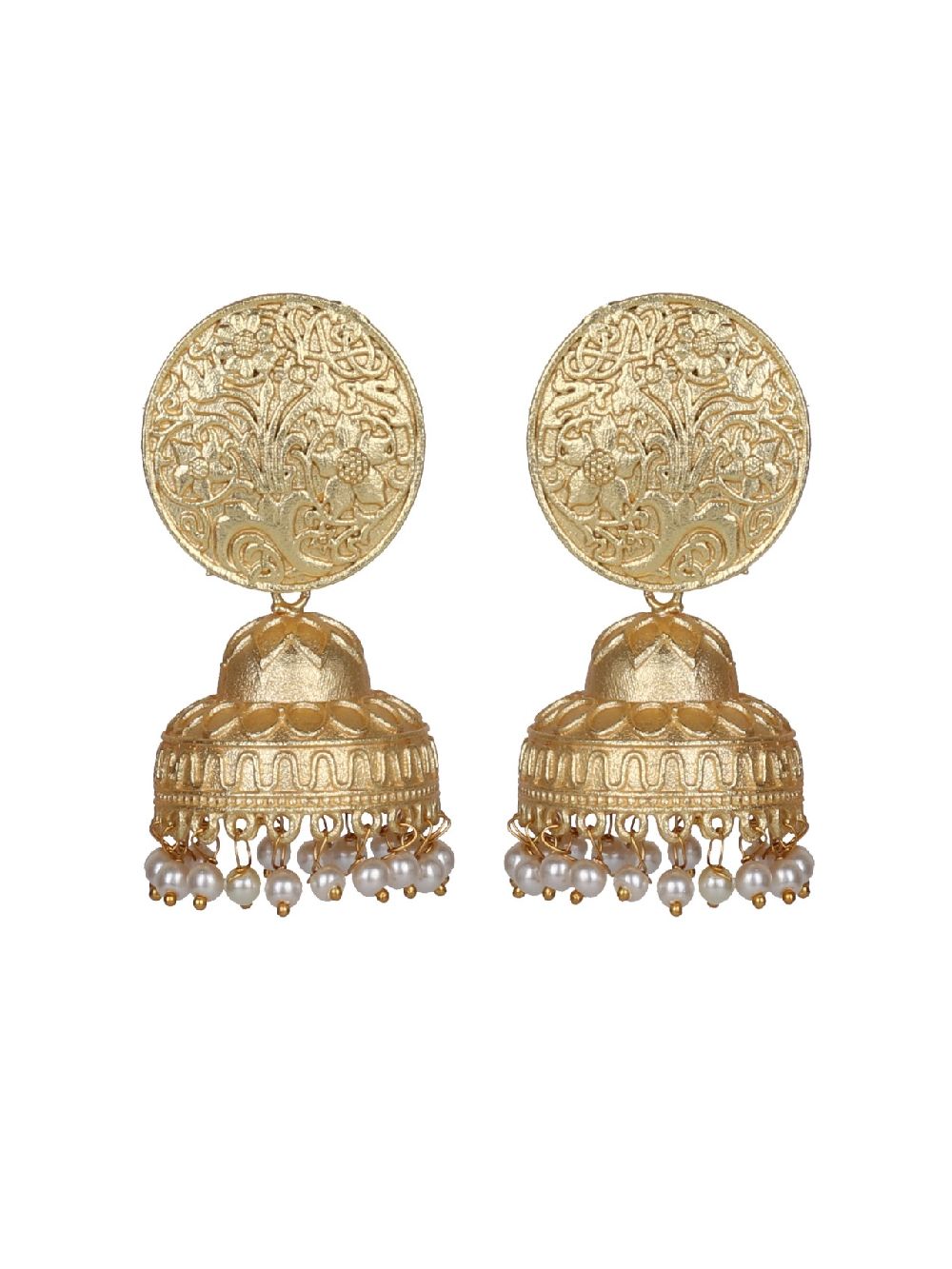 Matte Gold Stud Jhumka