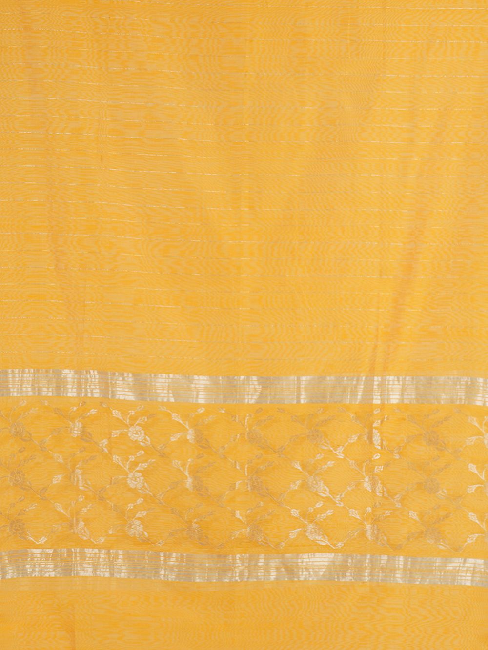 Yellow Handwoven Chanderi Slik Zari Dupatta