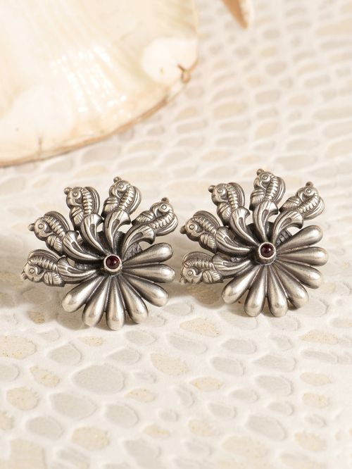 Handcrafted Silver Stud earrings