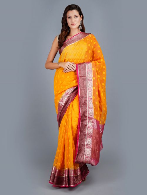 Fancy banarasi soft silk saree with unstitched blouse mint – Ethnicgarment