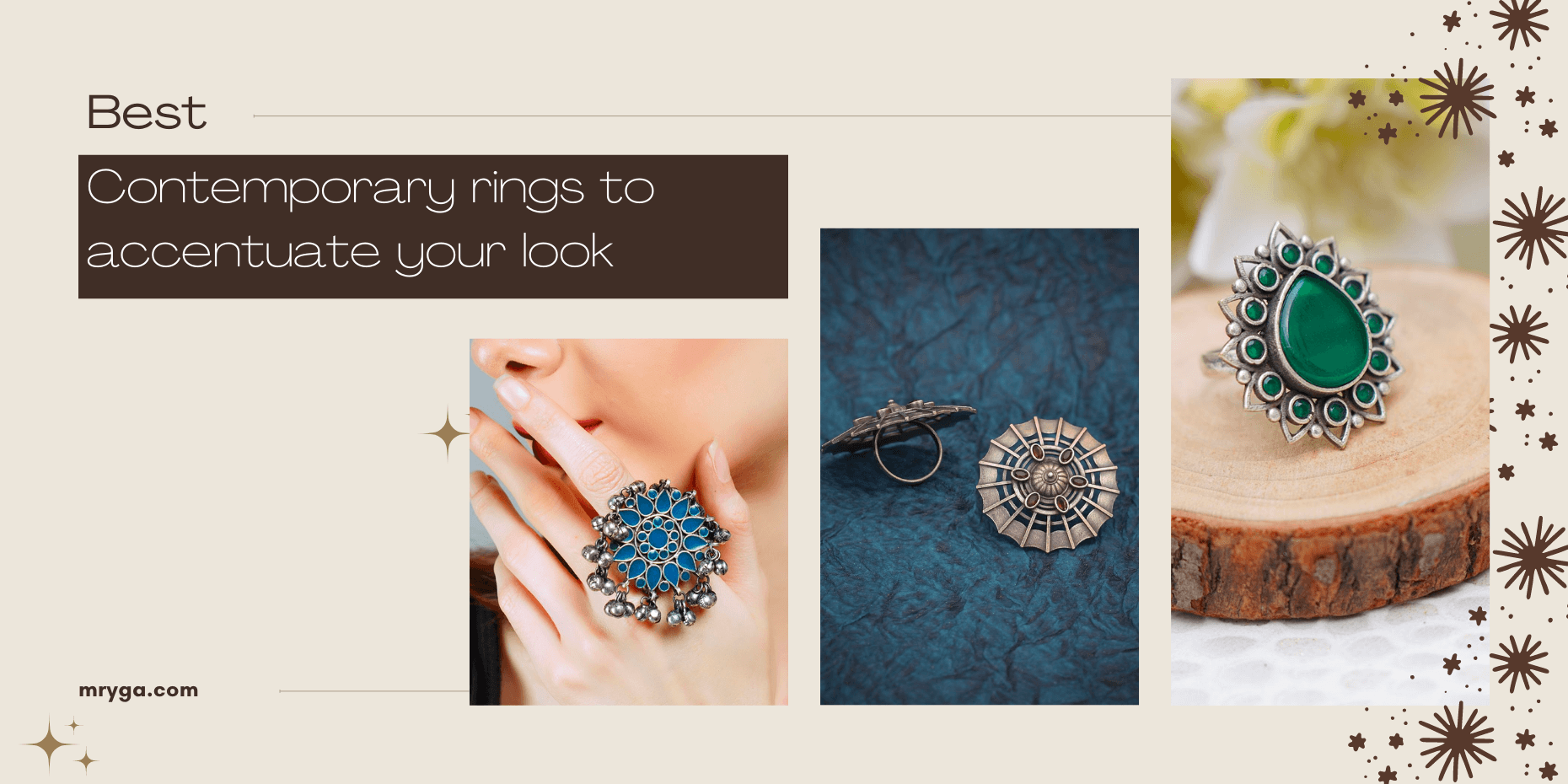 Contemporary rings to accentuate your look